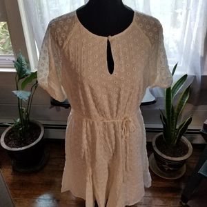 NWT Madewell Ivory eyelet embroidered dress Sz 12